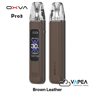 OXVA Xlim Pro 3 Pod Kit 1500 mAh Brown Leather 1 ks
