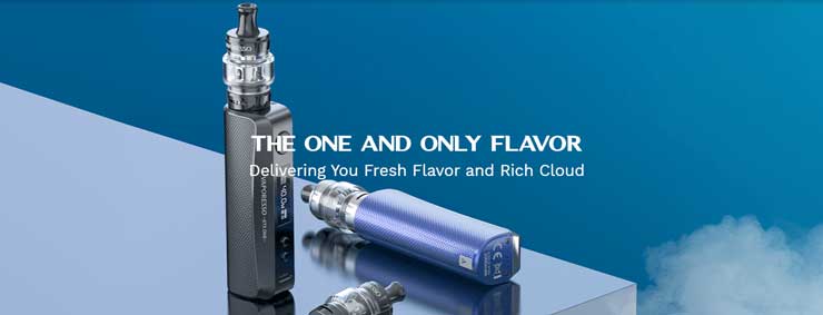 vaporesso GTX one on the table banner